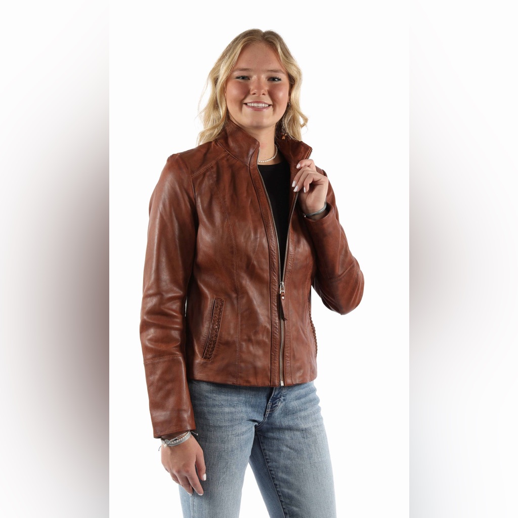 Mavericks Of Scottsdale Vintage Brown Leather Jacket